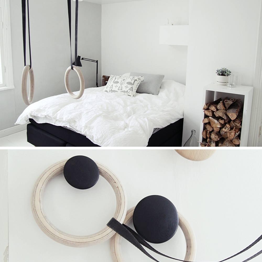 Wooden gymnastic rings