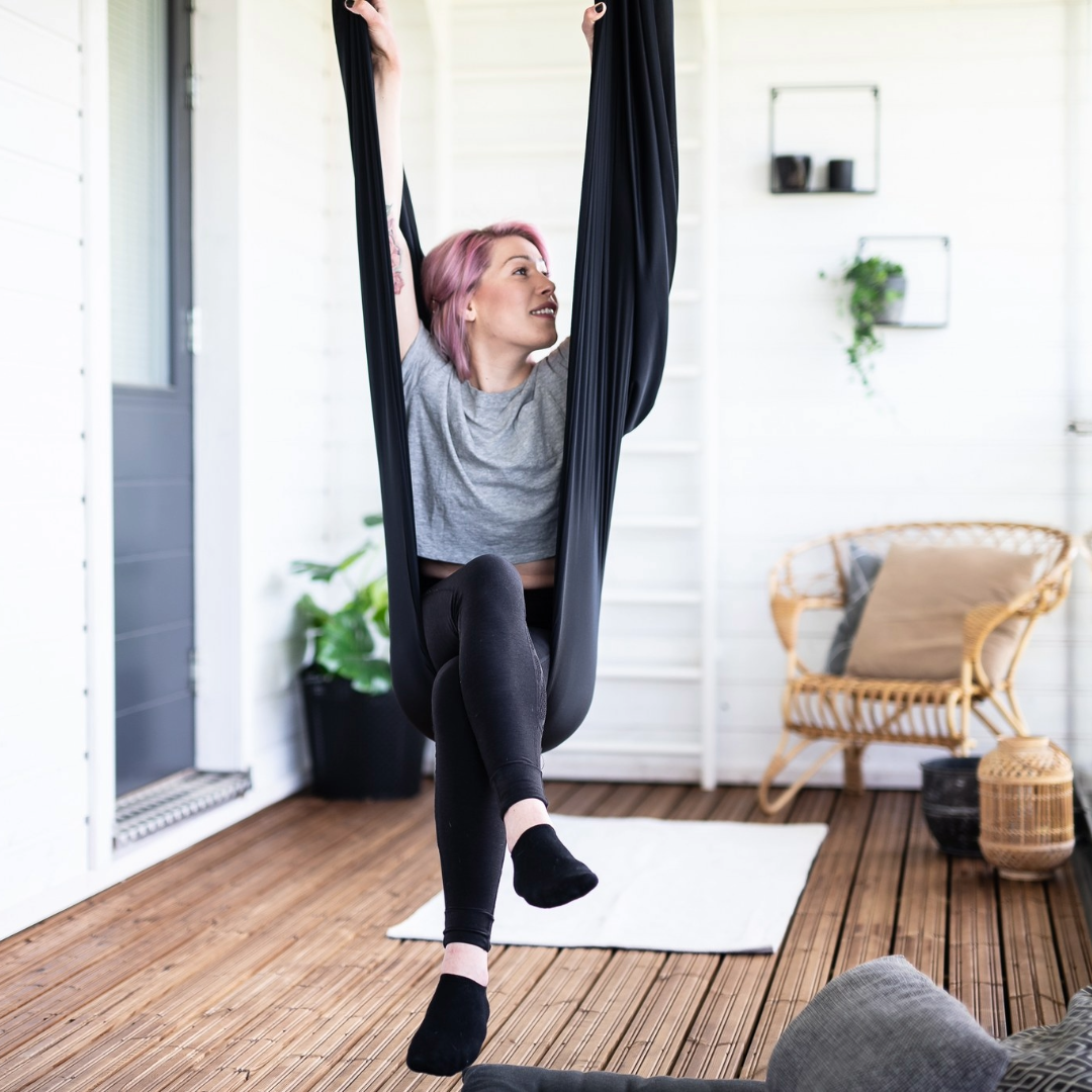 Aerial yoga hammock