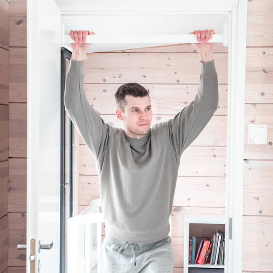 Wooden pull-up bar