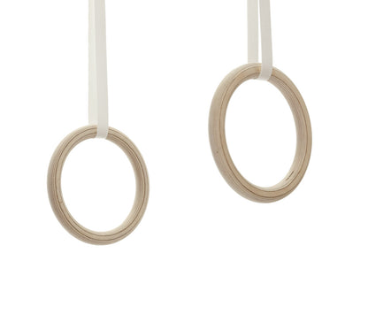 Wooden gymnastic rings